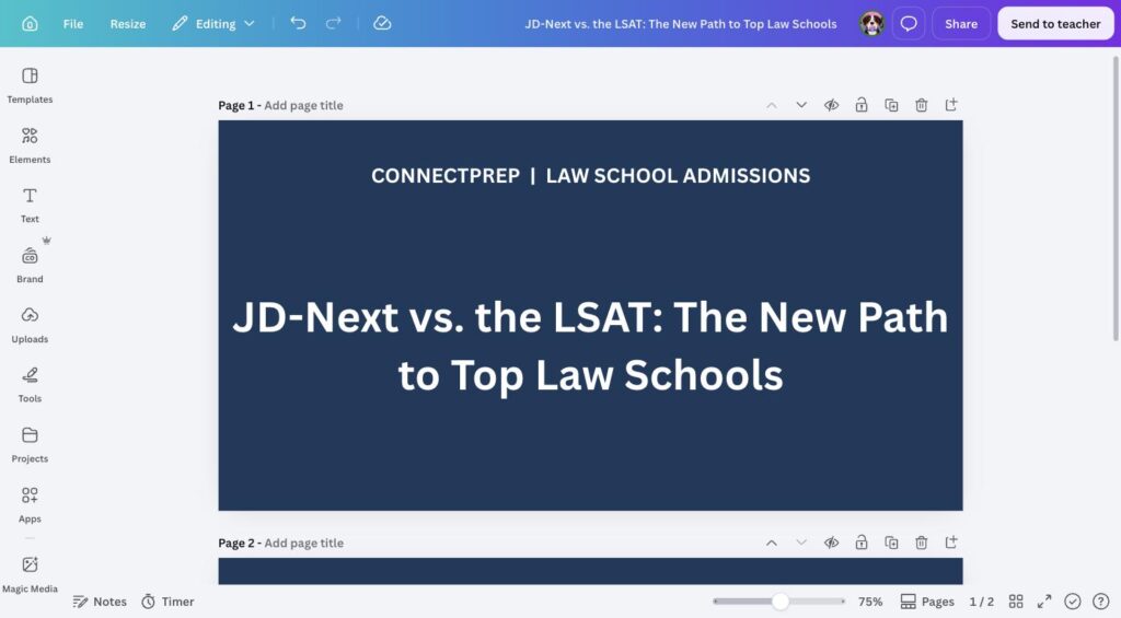 JD-Next vs. the LSAT: the new path to top law schools