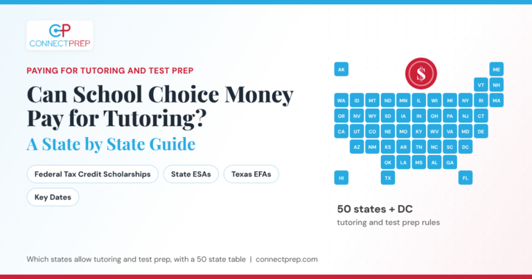 Can You Use School Choice Money for Tutoring? Federal Tax Credit Scholarships and State ESAs, State by State